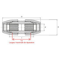 Manchon coulissant pour tubes PE/PVC (SRC) - PLASSON