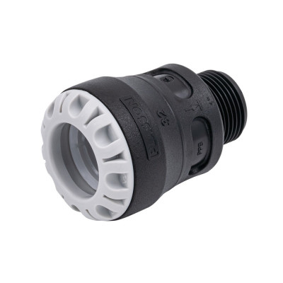 Raccord mâle encliquetable Série 1 - Filet conique - ISO 7-1 - PLASSON