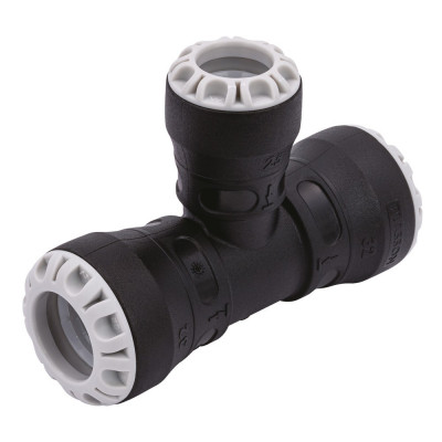 Té à 90° encliquetable Série 1 réduit - PLASSON