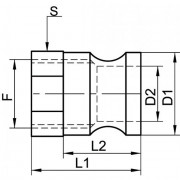 Adaptateur taraudage gaz cylindrique inox 316 - Raccord durable