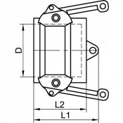 Bouchon type DC inox 316 pour adaptateur NBR étanche