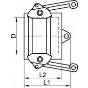 Bouchon type DC inox 316 pour adaptateur NBR étanche