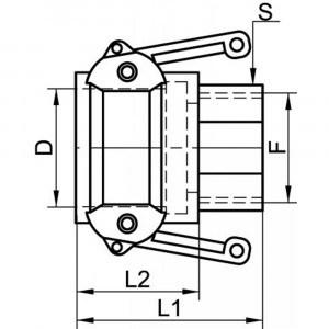 Coupleur taraudage gaz cylindrique inox 316 | Raccords fiables