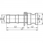 Adaptateur cannelé type E inox 316 - Aluminium de qualité
