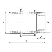 Adaptateur fileté Série 7 - Filet conique - ISO 7-1 - PLASSON