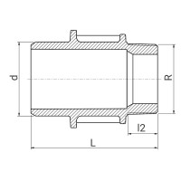 Adaptateur fileté Série 7 - Filet conique - ISO 7-1 - PLASSON