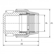 Bouchon de fin de ligne millenium à compression Série 7 - PLASSON