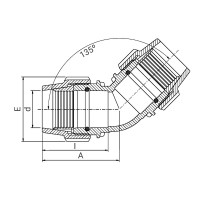 Coude à 45° à compression Série 7 - PLASSON Coude à 45° à compression Série 7 - PLASSON