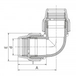 Coude à 90° à compression millenium Série 7 - PLASSON