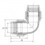 Coude à 90° à compression millenium Série 7 - PLASSON