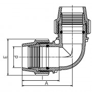 Coude à 90° à compression Série 7 - PLASSON