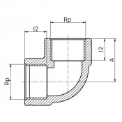 Coude à 90° taraudé Série 7 - PLASSON