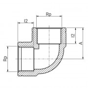 Coude à 90° taraudé Série 7 - PLASSON