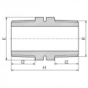 Mamelon double fileté Série 7 - PLASSON