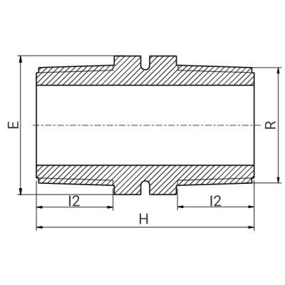 Mamelon double fileté Série 7 - PLASSON