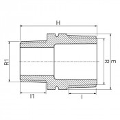 Mamelon réduit fileté Série 7 - PLASSON