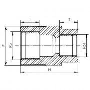 Manchon réduit taraudé Série 7 - PLASSON