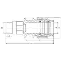 Raccord de transition fileté laiton Série 7 - Filet conique - ISO 7-1 - PLASSON Raccord de transition fileté laiton Série 7 - Filet conique - ISO 7-1 - PLASSON