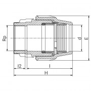 Raccord femelle millenium à compression Série 7 - Filet conique - ISO 7-1 - PLASSON