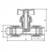 Robinet à soupape droite Série 7 - PLASSON