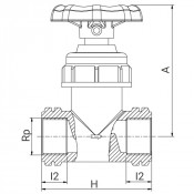 Robinet taraudé à soupape droite Série 7 - ISO 7-1 - PLASSON