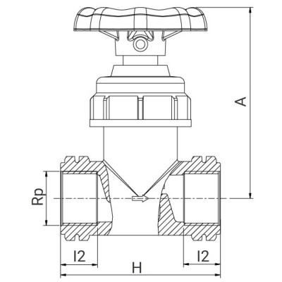 Robinet taraudé à soupape droite Série 7 - ISO 7-1 - PLASSON