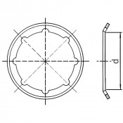 Rondelle de retenue pour raccords Série 7 d20 au d63 pour tubes PVC - PLASSON