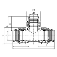 Té à 90° réduit millenium à compression Série 7 - PLASSON Té à 90° réduit millenium à compression Série 7 - PLASSON