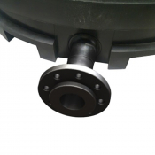 Raccord avec bride 125 mm pour cuve à eau aérienne de DS PLASTICS