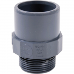 Raccord PVC mixte femelle 40 mm à coller - mâle 1"1/4 à visser