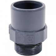 Raccord PVC mixte femelle 40 mm à coller - mâle 1"1/4 à visser