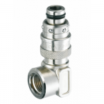 Fiche 90° filetée femelle cylindrique
