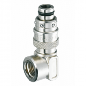 Fiche 90° filetée femelle cylindrique