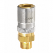 Raccord fileté mâle cylindrique à obturation