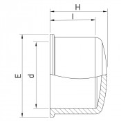 Bouchon PVC femelle à coller Piscine - PLASSON