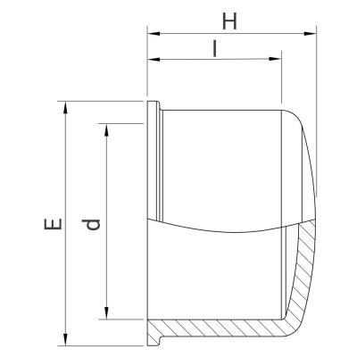 Bouchon PVC femelle à coller Piscine - PLASSON