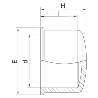Bouchon PVC femelle à coller Piscine - PLASSON