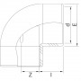 Coude PVC à 90° Piscine - PLASSON