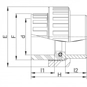 Manchon union PVC 3 pièces Piscine - PLASSON