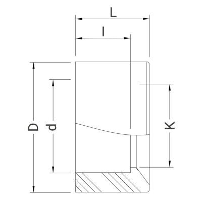 Réduction PVC simple - Mâle à coller sur D - Femelle à coller sur d réduit - PLASSON