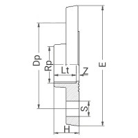 Bride PVC fixe taraudée - PLASSON