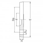 Bride PVC pleine - PLASSON