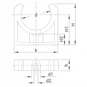 Clip de fixation pour tubes PVC - PLASSON