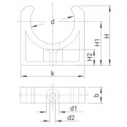 Clip de fixation pour tubes PVC - PLASSON