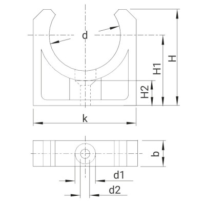 Clip de fixation pour tubes PVC - PLASSON