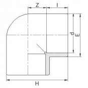 Coude PVC à 90° - PLASSON