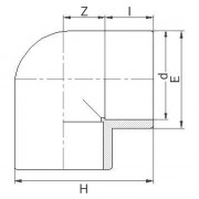 Coude PVC à 90° - PLASSON