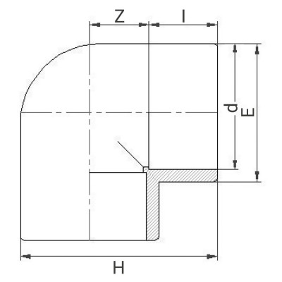 Coude PVC à 90° - PLASSON