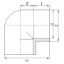 Coude PVC à 90° - PLASSON
