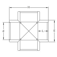 Croix PVC à 90° - PLASSON